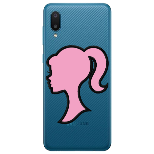 Samsung A02 Line girl Transparent Silicone TPU Θήκη