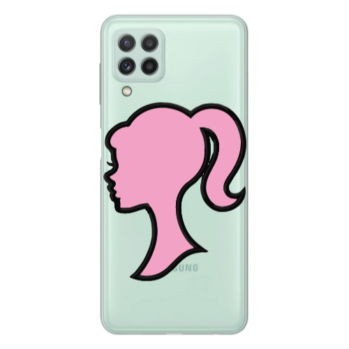 Samsung A22 4G Line girl Transparent Silicone TPU Θήκη
