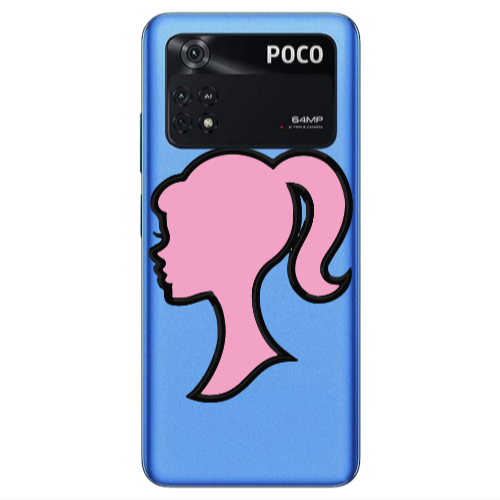 Xiaomi Poco M4 Pro 4G Line girl Transparent Silicone TPU Θήκη