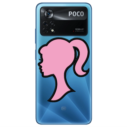 Xiaomi Poco X4 Pro Line girl Transparent Silicone TPU Θήκη