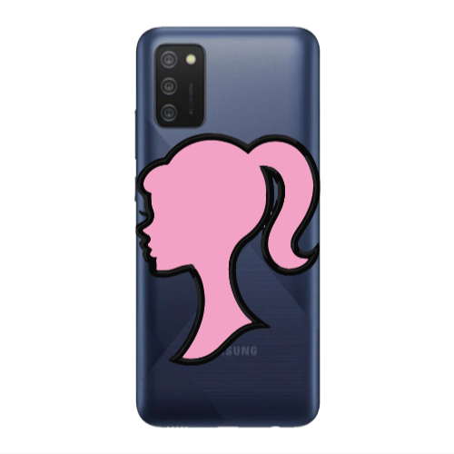 Samsung A03S Line girl Transparent Silicone TPU Θήκη