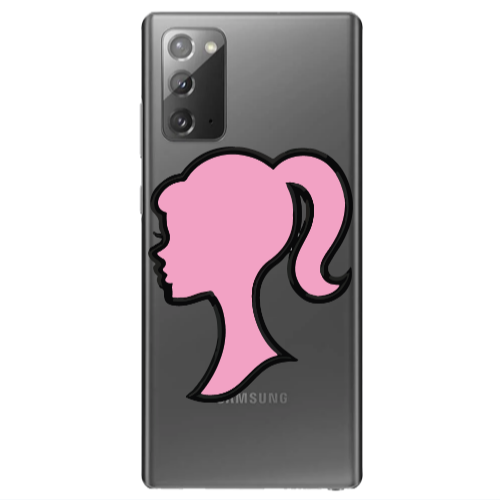 Samsung Note 20 Line girl Transparent Silicone TPU Θήκη