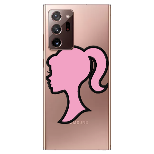Samsung Note 20 Ultra Line girl Transparent Silicone TPU Θήκη