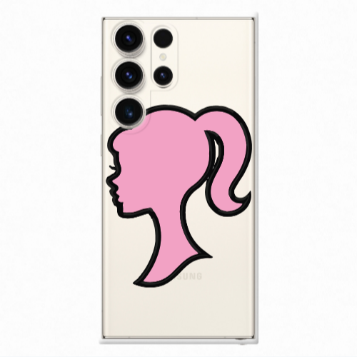 Samsung S23 Ultra Line girl Transparent Silicone TPU Θήκη