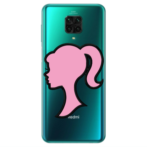 Xiaomi Redmi Note 9S Line girl Transparent Silicone TPU Θήκη