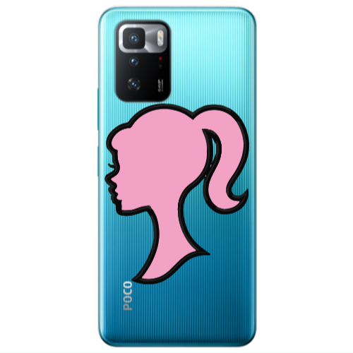 Xiaomi Poco X3 GT Line girl Transparent Silicone TPU Θήκη