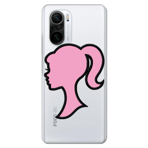 Xiaomi Poco F3 Line girl Transparent Silicone TPU Θήκη