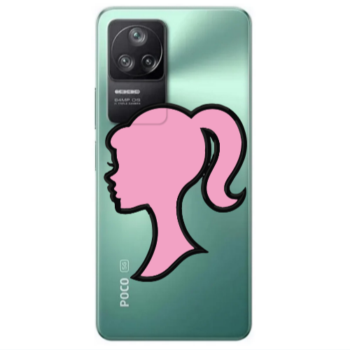 Xiaomi Poco F4 Line girl Transparent Silicone TPU Θήκη