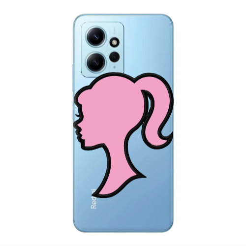 Xiaomi Redmi Note 12 4G Line girl Transparent Silicone TPU Θήκη