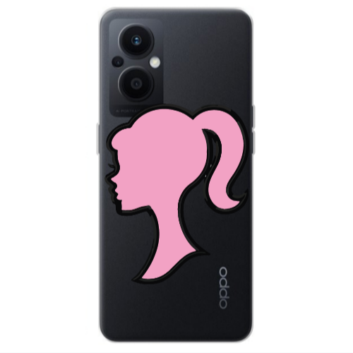 Oppo Reno 7 Lite Line girl Transparent Silicone TPU Θήκη
