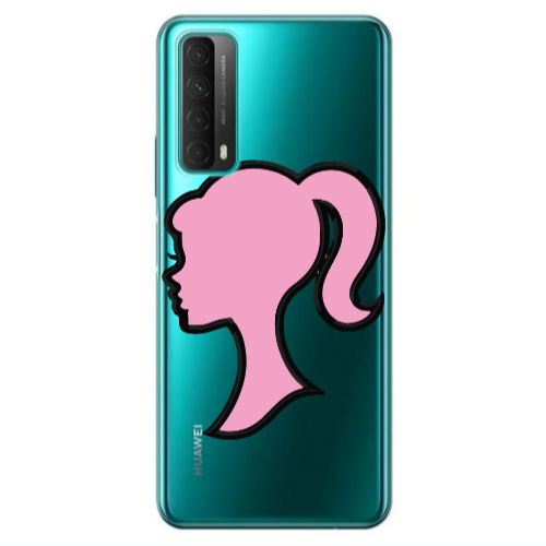 Huawei P Smart 2021 Line girl Transparent Silicone TPU Θήκη