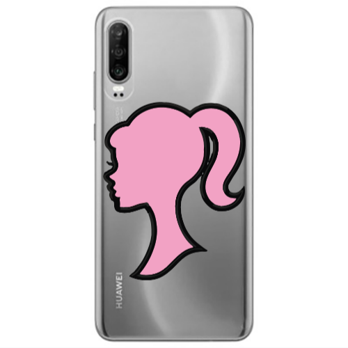 Huawei P30 Line girl Transparent Silicone TPU Θήκη