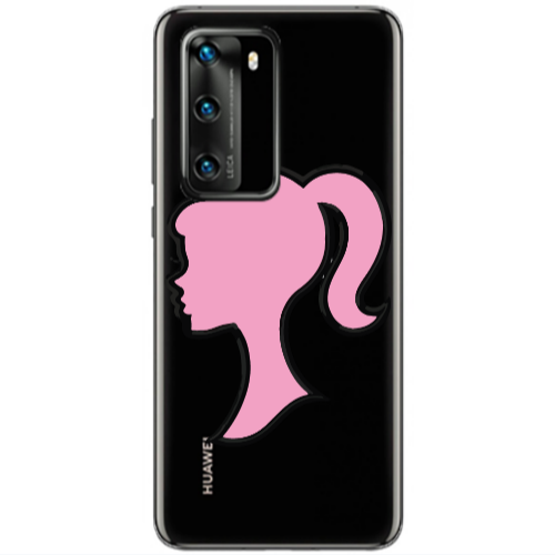 Huawei P40 Line girl Transparent Silicone TPU Θήκη