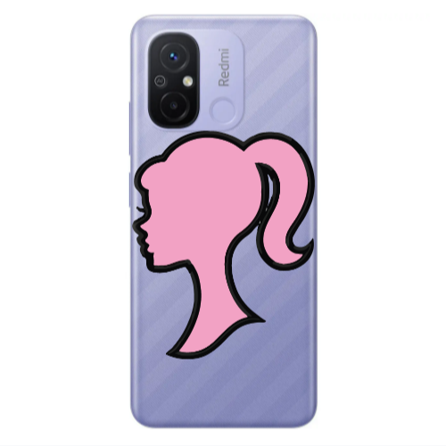 Xiaomi Redmi 12C Line girl Transparent Silicone TPU Θήκη