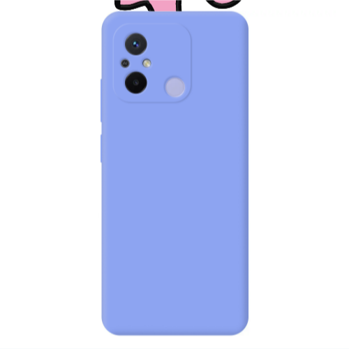 Xiaomi Redmi 12C Line girl Light Purple Colored Silicone TPU Θήκη