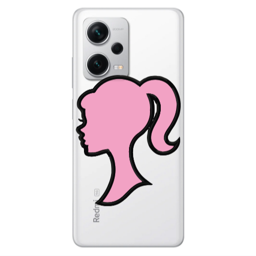 Xiaomi Redmi Note 12 5G Line girl Transparent Silicone TPU Θήκη