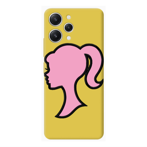 Xiaomi Redmi 12 Line girl Yellow Colored Silicone TPU Θήκη