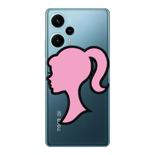 Xiaomi Poco F5 Line girl Transparent Silicone TPU Θήκη