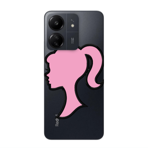 Xiaomi Redmi 13C Line girl Transparent Silicone TPU Θήκη
