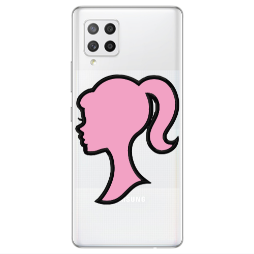 Samsung A42 5G Line girl Transparent Silicone TPU Θήκη