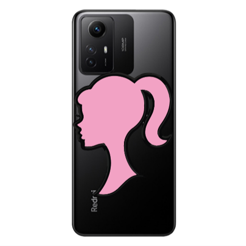 Xiaomi Redmi Note 12s Line girl Transparent Silicone TPU Θήκη