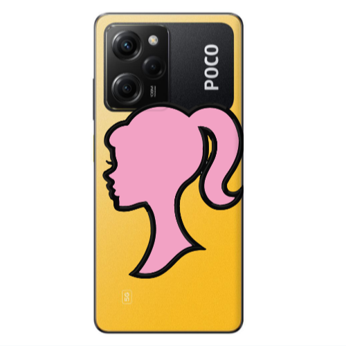 Xiaomi Poco X5 Pro Line girl Transparent Silicone TPU Θήκη