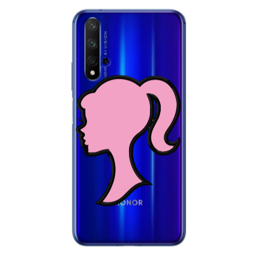 Huawei Nova 5 T Line girl Transparent Silicone TPU Θήκη