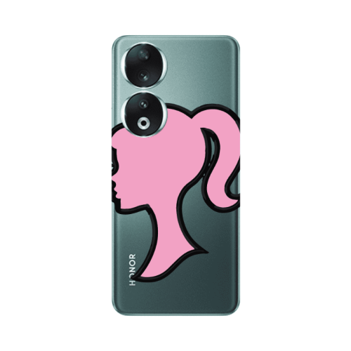 Honor 90 5G Line girl Transparent Silicone TPU Θήκη