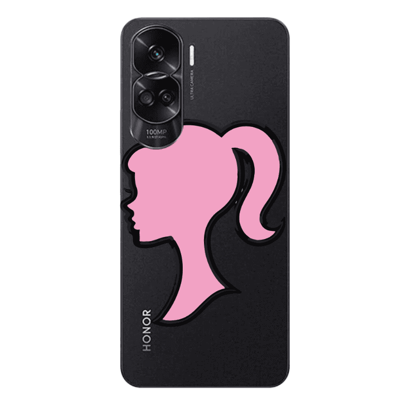 Honor 90 Lite 5G Line girl Transparent Silicone TPU Θήκη