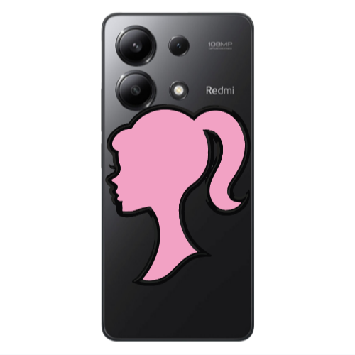 Xiaomi Redmi Note 13 4G Line girl Transparent Silicone TPU Θήκη