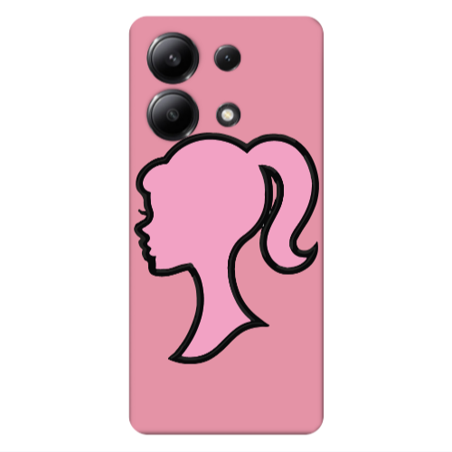 Xiaomi Redmi Note 13 4G Line girl Pink Colored Silicone TPU Θήκη