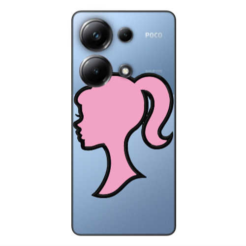Xiaomi Poco M6 Pro 4G Line girl Transparent Silicone TPU Θήκη