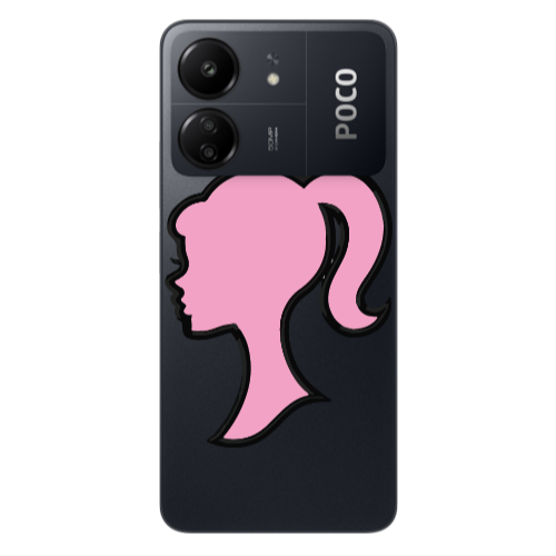 Xiaomi Poco C65 Line girl Transparent Silicone TPU Θήκη
