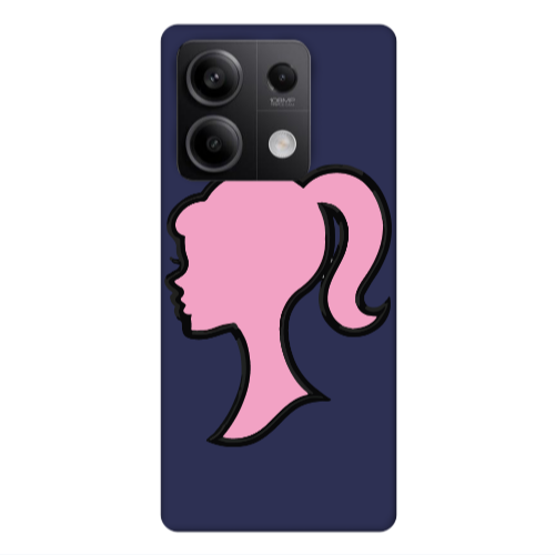 Xiaomi Redmi Note 13Pro 5G Line girl Dark blue Colored Silicone TPU Θήκη