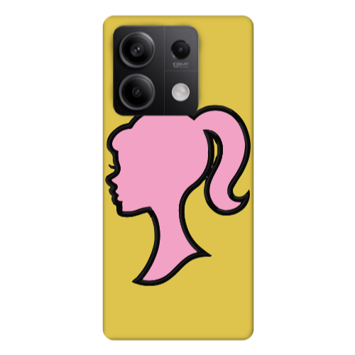 Xiaomi Redmi Note 13Pro 5G Line girl Yellow Colored Silicone TPU Θήκη