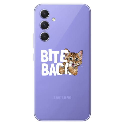 Samsung A56 bitte back cat Transparent Silicone TPU Θήκη