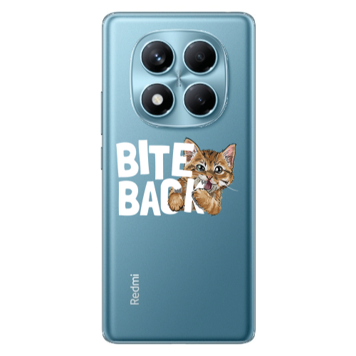 Xiaomi Redmi Note 14 Pro bitte back cat Transparent Silicone TPU Θήκη