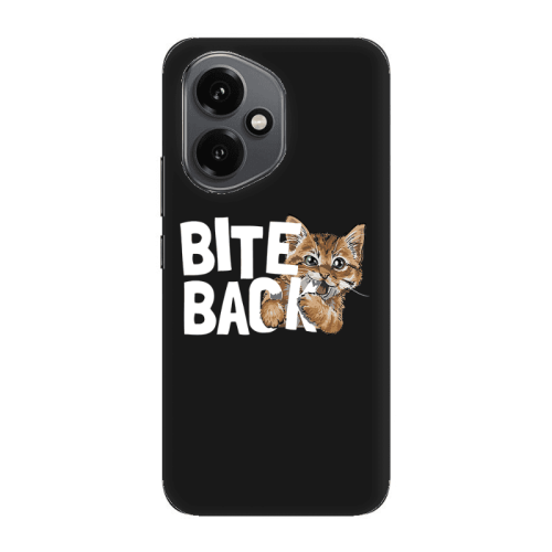 Honor Magic 400 bitte back cat Black Colored Silicone TPU Θήκη