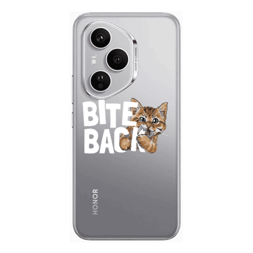 Honor Magic 400 Pro bitte back cat Transparent Silicone TPU Θήκη