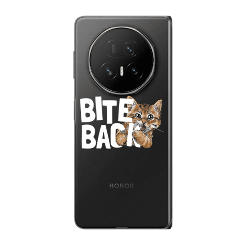 Honor Magic V5 bitte back cat Transparent Silicone TPU Θήκη