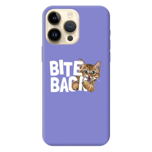 Apple iPhone 13 Pro Max bitte back cat Purple Colored Silicone TPU Θήκη