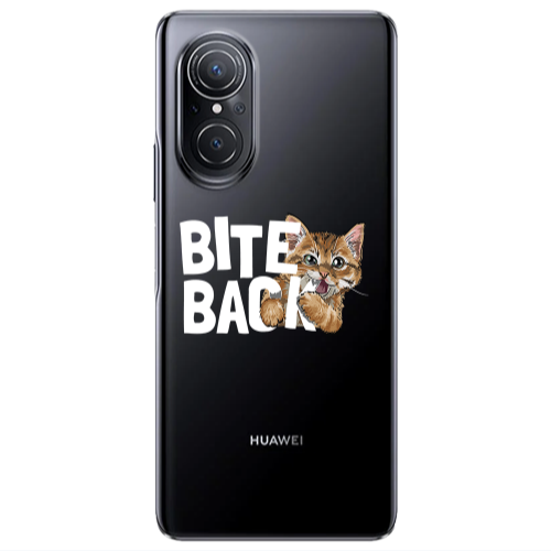 Huawei Nova 9 SE bitte back cat Transparent Silicone TPU Θήκη
