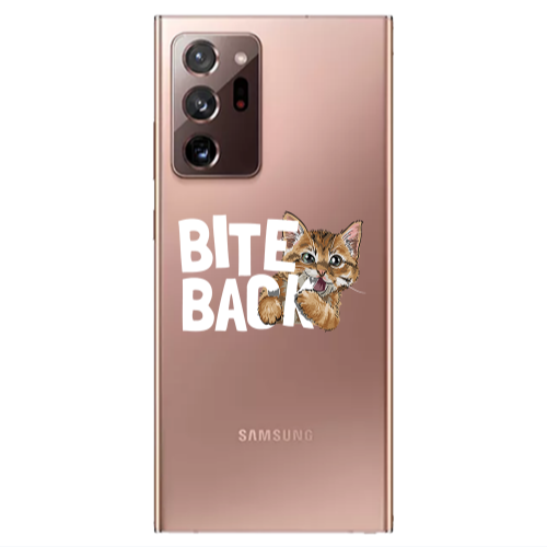 Samsung Note 20 Ultra bitte back cat Transparent Silicone TPU Θήκη