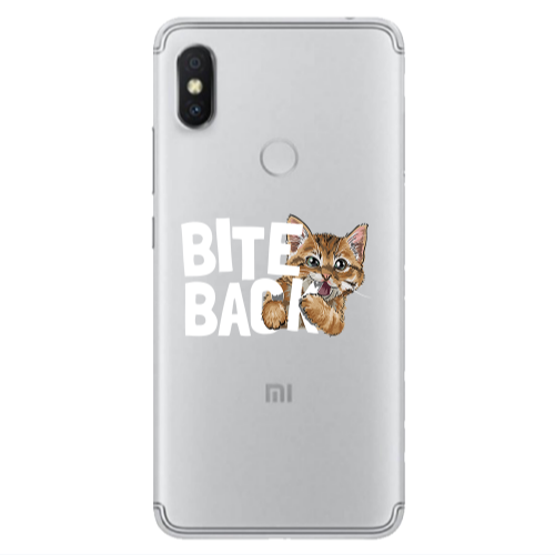 Xiaomi Redmi S2 bitte back cat Transparent Silicone TPU Θήκη