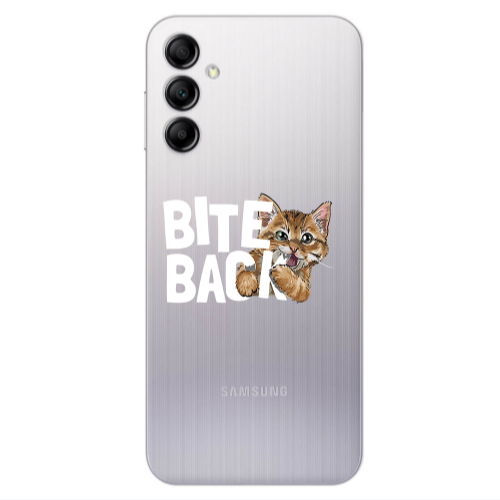 Samsung A24 bitte back cat Transparent Silicone TPU Θήκη