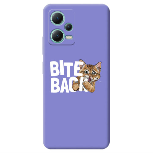 Xiaomi Redmi Note 12 Pro 5G bitte back cat Purple Colored Silicone TPU Θήκη