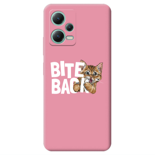 Xiaomi Redmi Note 12 Pro 5G bitte back cat Pink Colored Silicone TPU Θήκη
