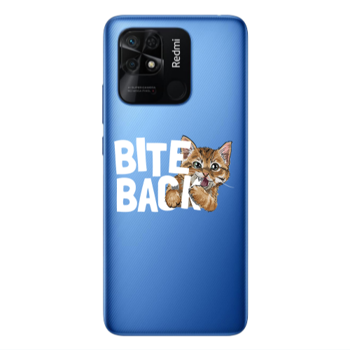Xiaomi Poco C40 bitte back cat Transparent Silicone TPU Θήκη