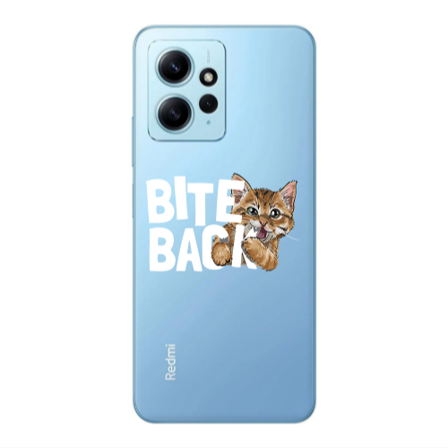 Xiaomi Redmi Note 12 4G bitte back cat Transparent Silicone TPU Θήκη