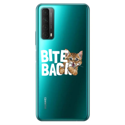 Huawei P Smart 2021 bitte back cat Transparent Silicone TPU Θήκη